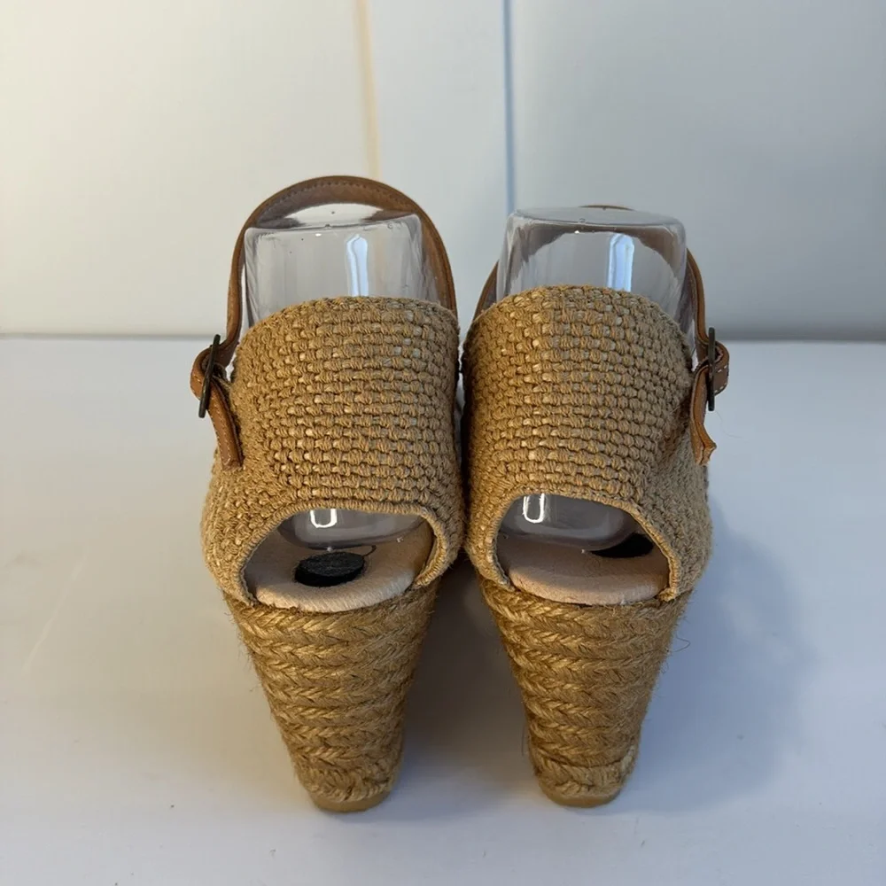 Gaimo Blue Suede Espadrille Wedge